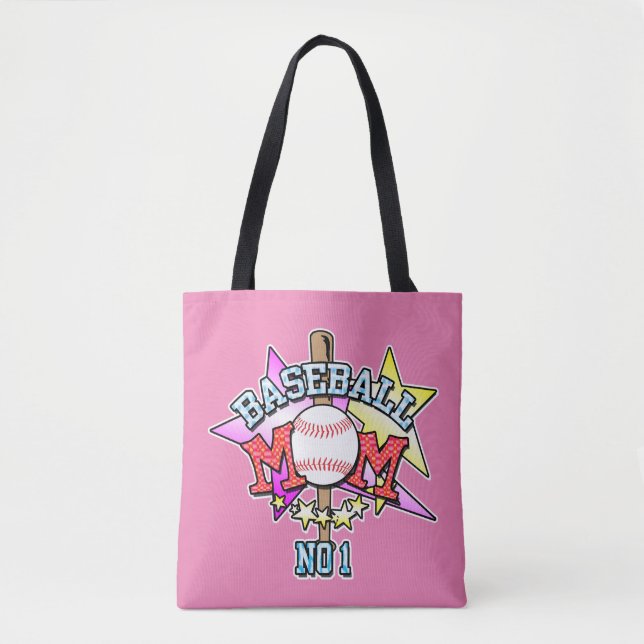 Baseball Mom Tote Bag (Front)