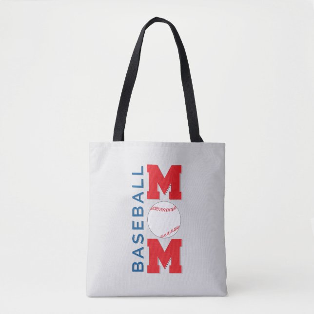 Baseball Mom Tote Bag (Front)