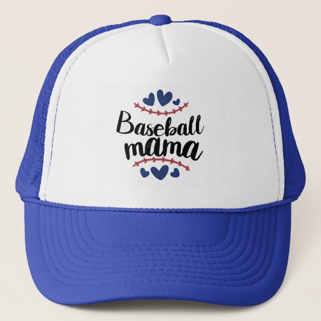 Baseball Mom Trucker Hat (Front)