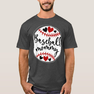 Baseball Mommy For Grandma Women Mother's Day T-Shirt