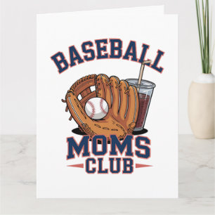 Baseball Moms Club Mother's Day Card