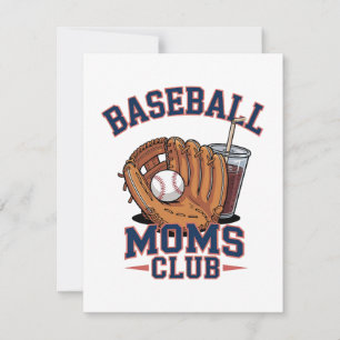 Baseball Moms Club Mother's Day Thank You Card