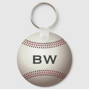Baseball Monogram Keychain