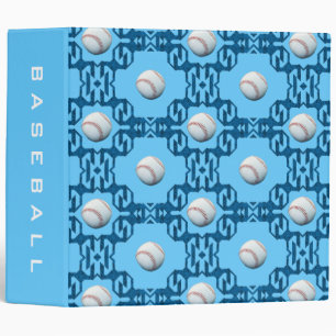 Baseball Motif Binder