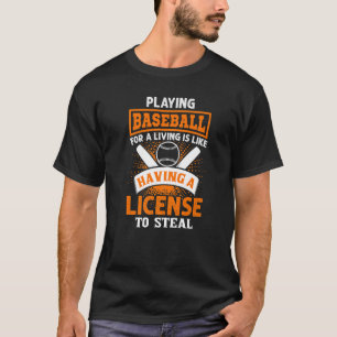 Baseball motivational quote for baseball players T-Shirt