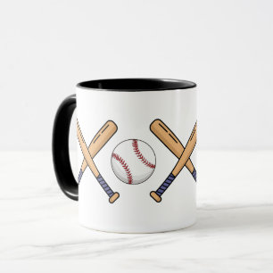 Baseball Mug – Vintage Baseball Bat & Ball Sports