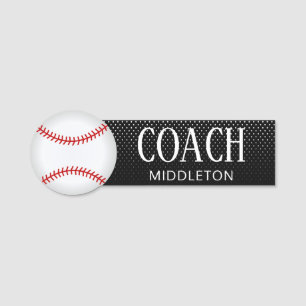 Baseball Name Tag