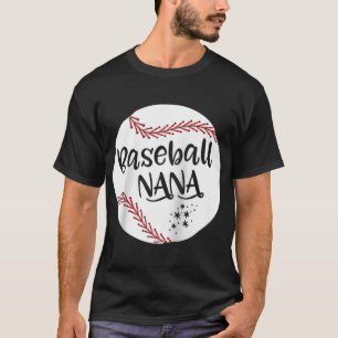 Baseball Nana Grandma Women Christmas Mother's Day T-Shirt