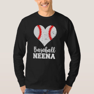 Baseball Neena Baseball Heart Grandma Neena T-Shirt