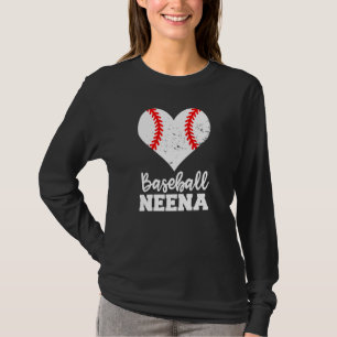 Baseball Neena Baseball Heart Grandma Neena T-Shirt