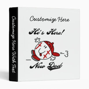 Baseball New Dad T-shirts and Gifts Binder