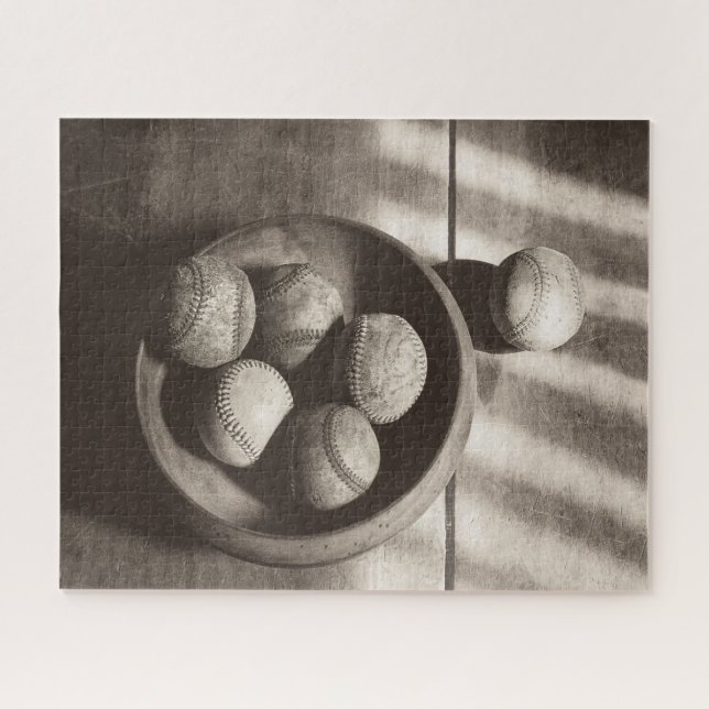 Baseball Nostalgia - Baseballs Jigsaw Puzzle (Horizontal)