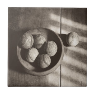 Baseball Nostalgia - Baseballs Tile