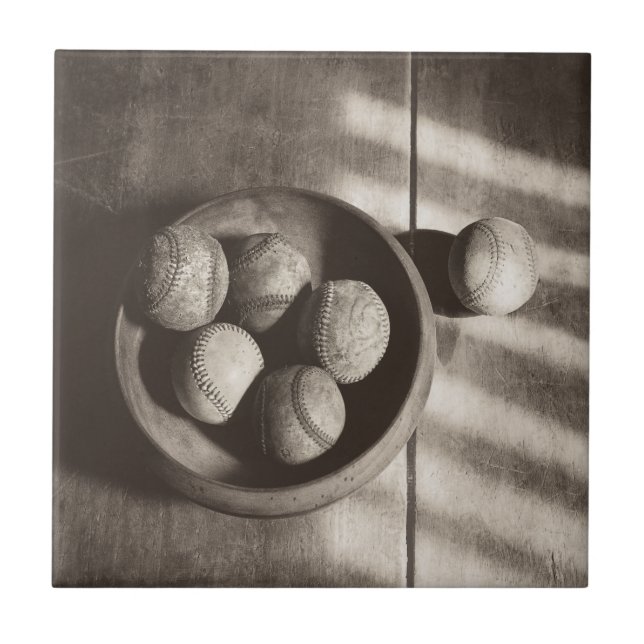 Baseball Nostalgia - Baseballs Tile (Front)