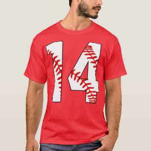 Baseball Number 14 14 Baseball Jersey Favourite P T-Shirt