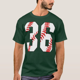 Baseball Number 36 36 Baseball  Jersey Favourite P T-Shirt