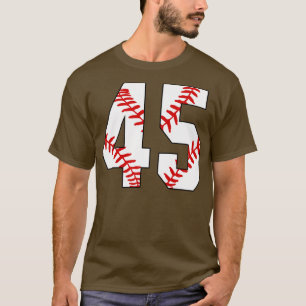 Baseball Number 45 45 Baseball Jersey Favourite P T-Shirt