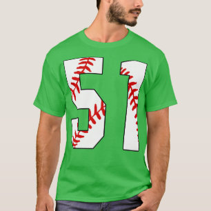 Baseball Number 51 51 Baseball  Jersey Favourite P T-Shirt