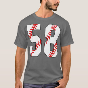 Baseball Number 58 58 Baseball Jersey Favourite P T-Shirt