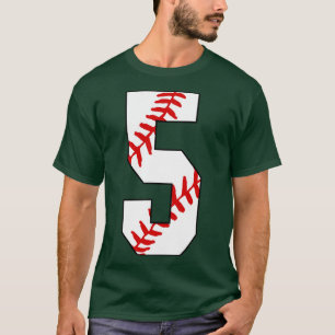 Baseball Number 5 5 Baseball Jersey Favourite Pla T-Shirt