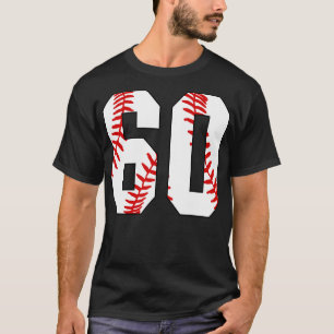 Baseball Number 60 60 Baseball  Jersey Favourite P T-Shirt