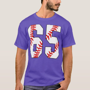 Baseball Number 65 65 Baseball  Jersey Favourite P T-Shirt