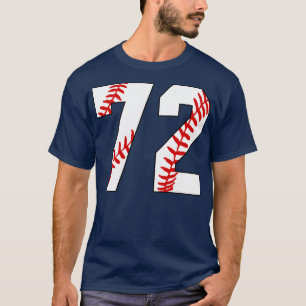 Baseball Number 72 72 Baseball  Jersey Favourite P T-Shirt