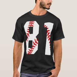 Baseball Number 81 81 Baseball  Jersey Favourite P T-Shirt