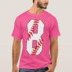 Baseball Number 8 8 Baseball Jersey Favourite Pla T-Shirt