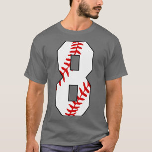 Baseball Number 8 8 Baseball Jersey Favourite Pla T-Shirt