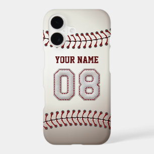 Baseball Number 8 with Your Name - Modern Sporty