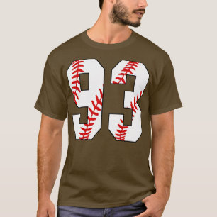Baseball Number 93 93 Baseball Jersey Favourite P T-Shirt