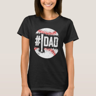 Baseball Number One Daddy Son Baseball Father s Da T-Shirt