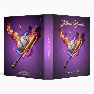 Baseball on Fire. Binder