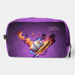 Baseball on Fire. Dopp Kit