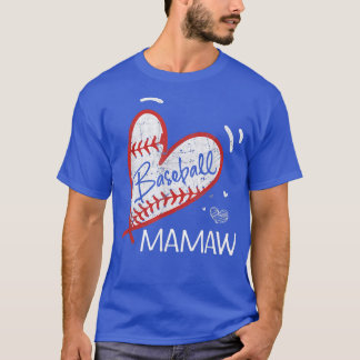 Baseball Or Bows Mamaw Loves You Gender Reveal Gra T-Shirt