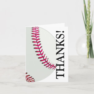 Baseball or Softball Thank You Card