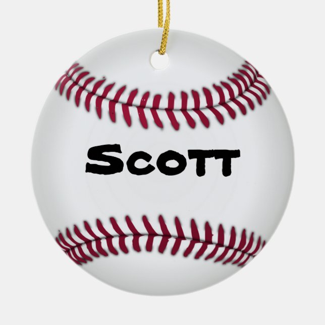 Baseball Ornament (Front)