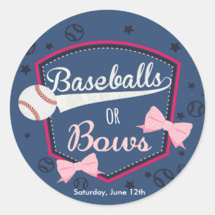 Baseball ou arcs, Stickers de révélation de genre