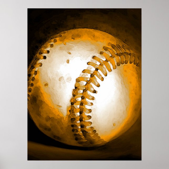 Baseball Painting Artwork Posters (Front)