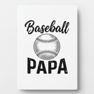 Baseball Papa Vintage Engraving Shirt Design_1 Plaque