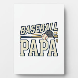 Baseball Papa Vintage Engraving Shirt Design_1 Plaque
