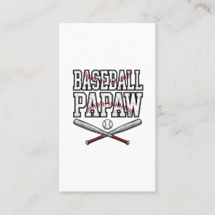 Baseball Papaw Vintage Engraving Design_1 Business Card