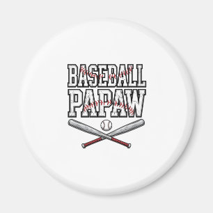 Baseball Papaw Vintage Engraving Design_1 Magnet