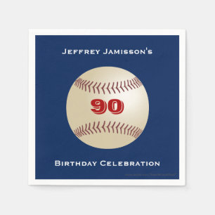 Baseball Paper Napkins, Birthday Party, Any Age Napkin