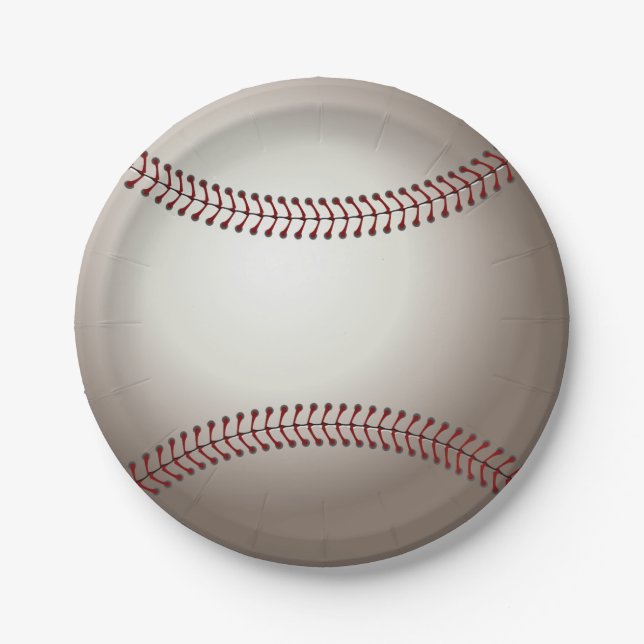 Baseball Paper Plate (Front)