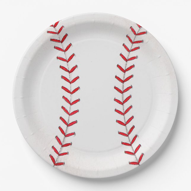 Baseball Paper Plate (Front)