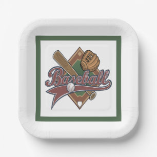 Baseball  paper plate