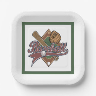 Baseball paper plate