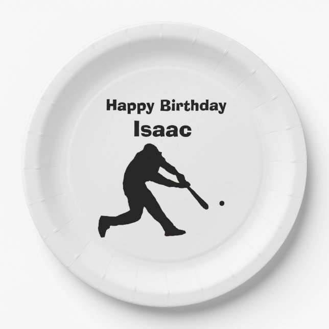 "Baseball" Paper Plates (Front)